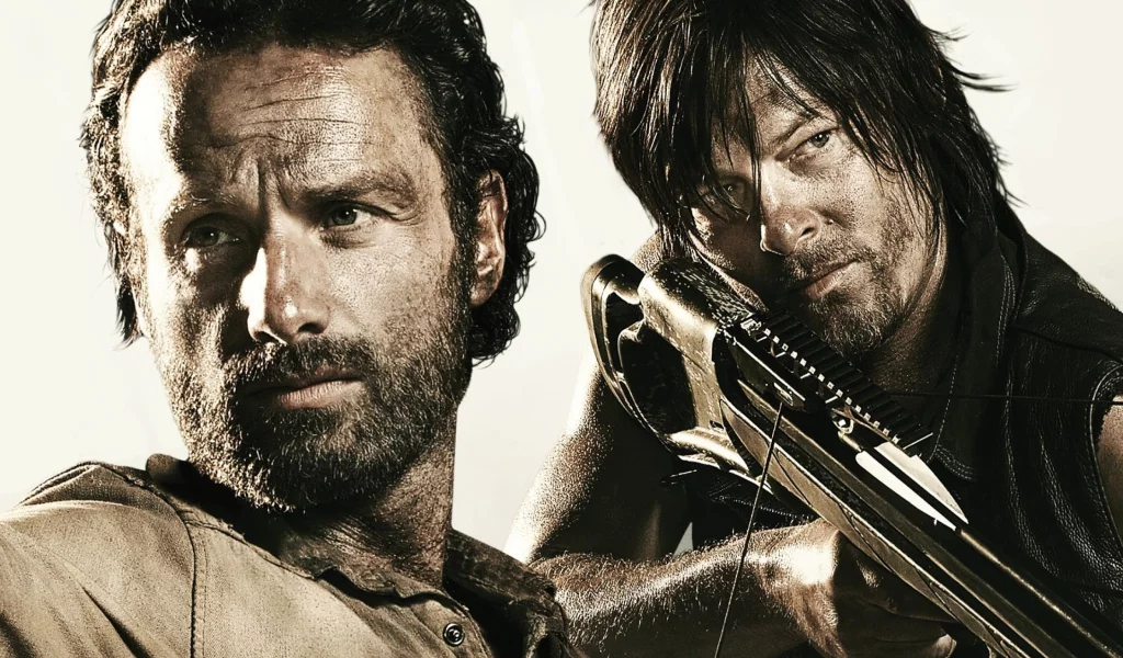norman reedus, andrew lincoln, ходячие мертвецы, rick grimes, the walking dead