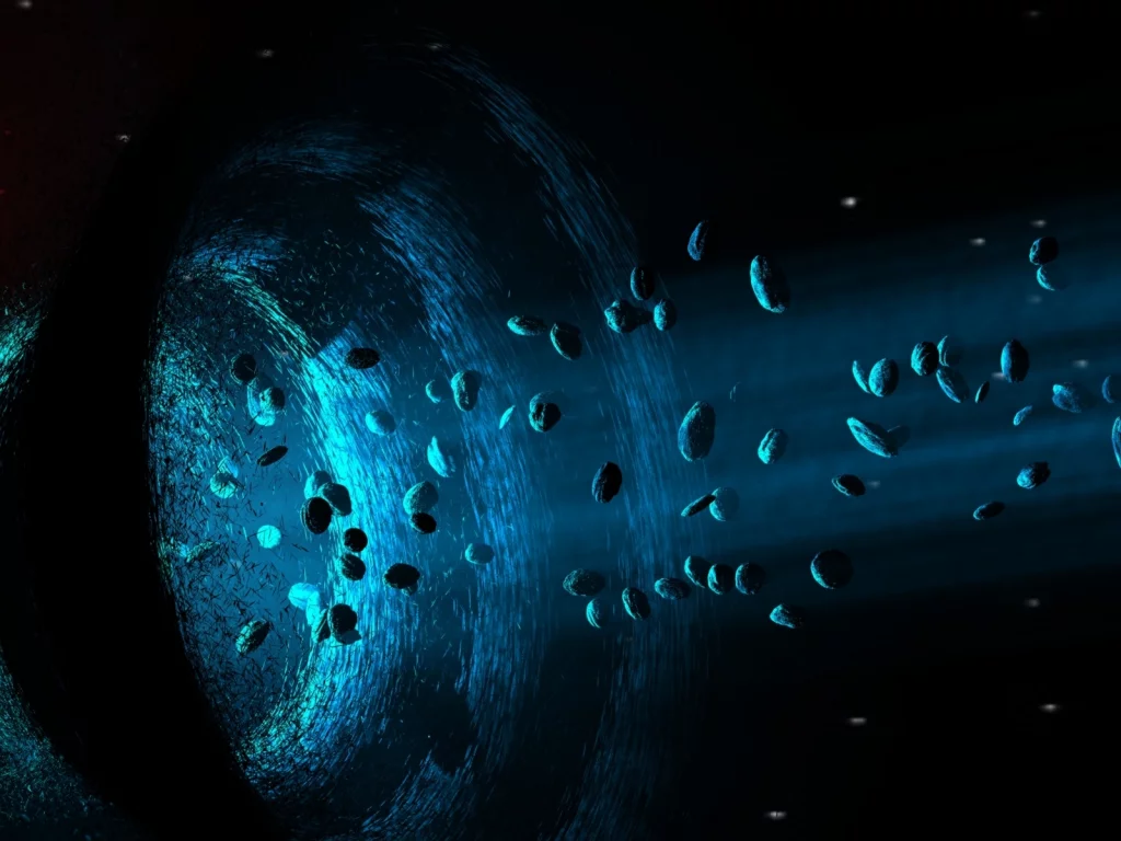 sci fi, power, planet, colors, asteroids