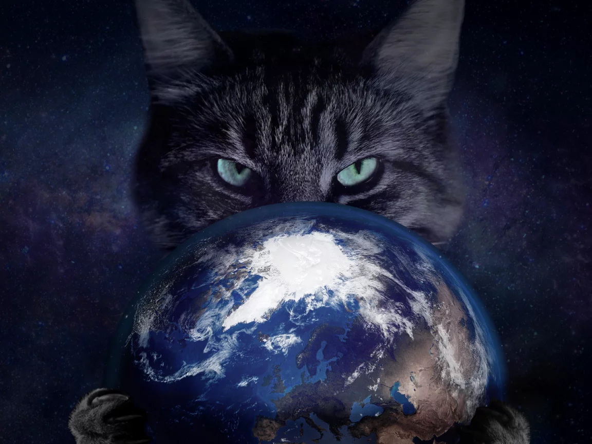 science fiction, light, planet, blue