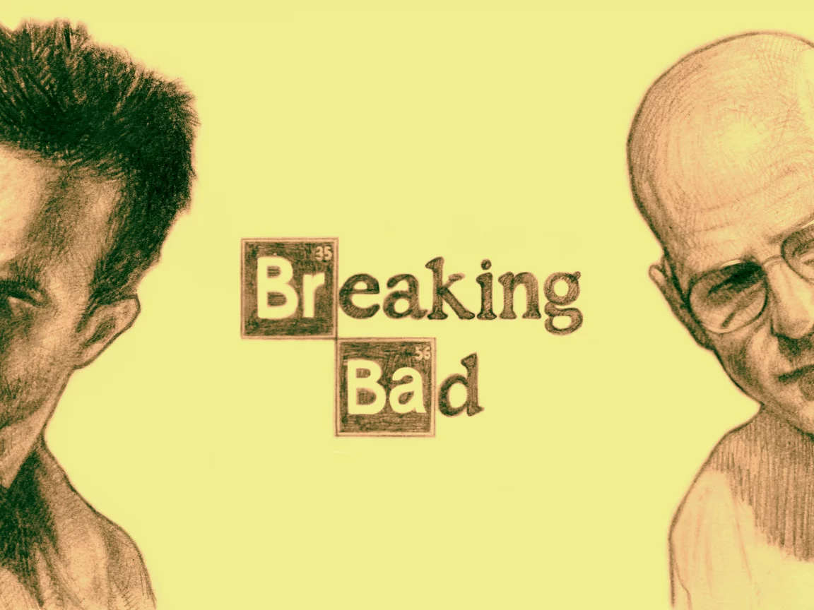 aaron paul, walter white, bryan cranston, heisenberg, jesse pinkman, art, amc
