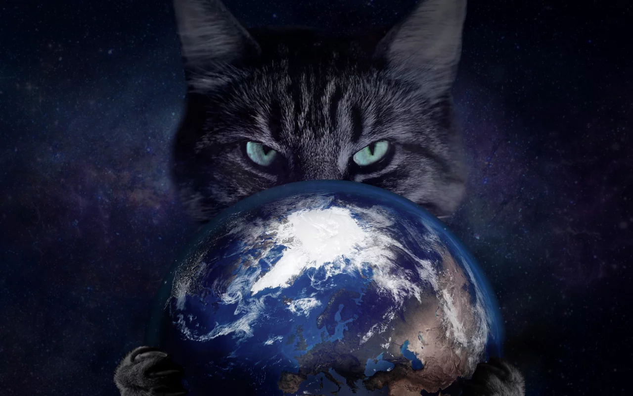 science fiction, light, planet, blue