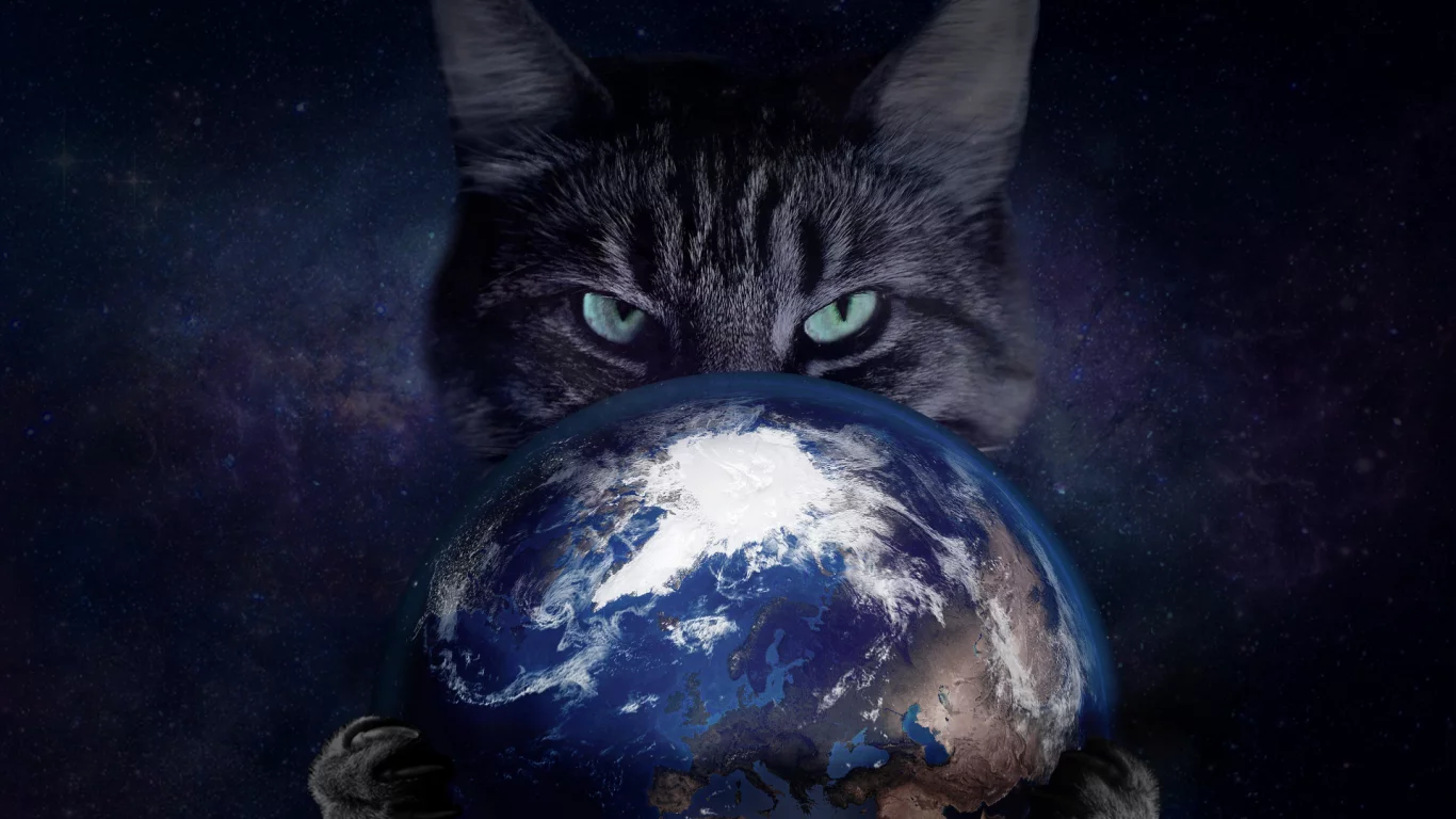 science fiction, light, planet, blue