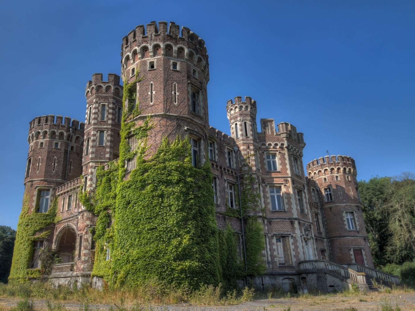 замок, belgium, chateau de la foret, бельгия