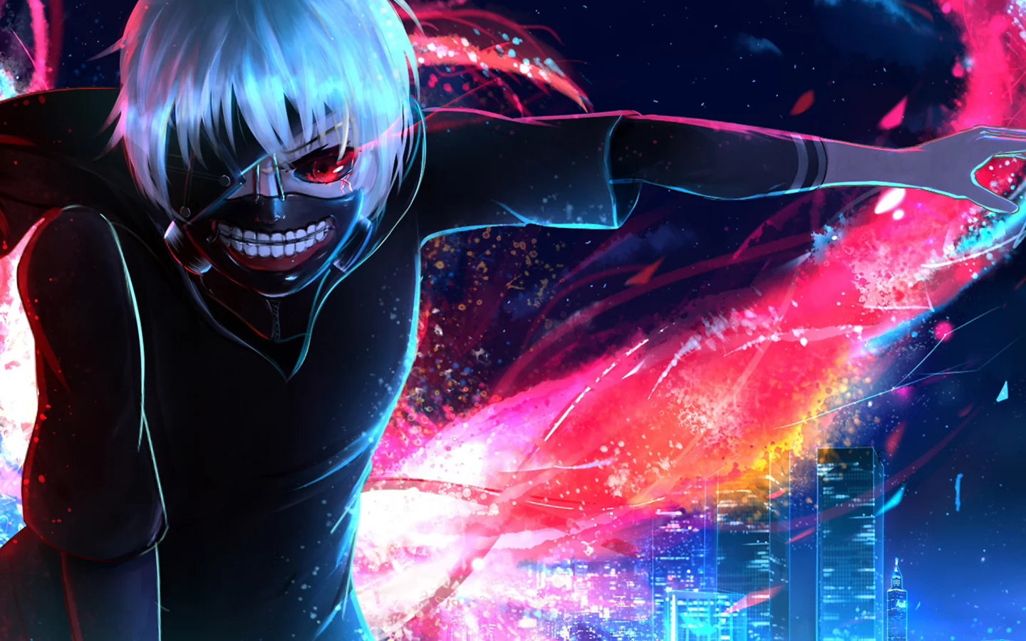 Канэки, маска, tokyo ghoul