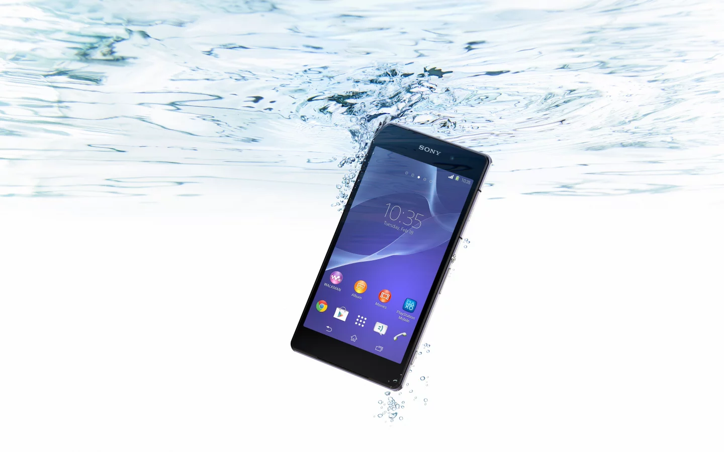 смартфон, z2, xperia, sony, smartphone, вода, water, пузырьки