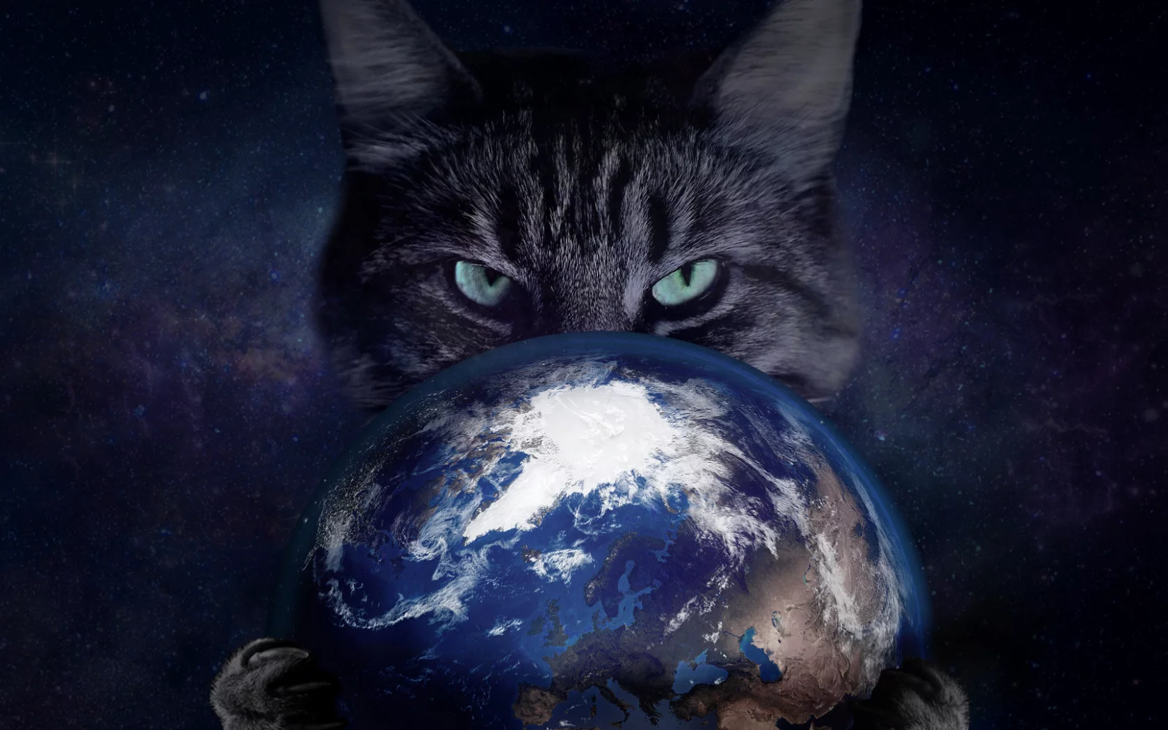 science fiction, light, planet, blue