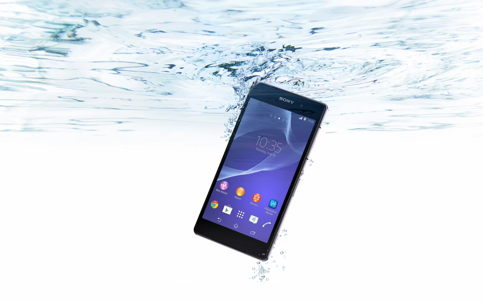 смартфон, z2, xperia, sony, smartphone, вода, water, пузырьки