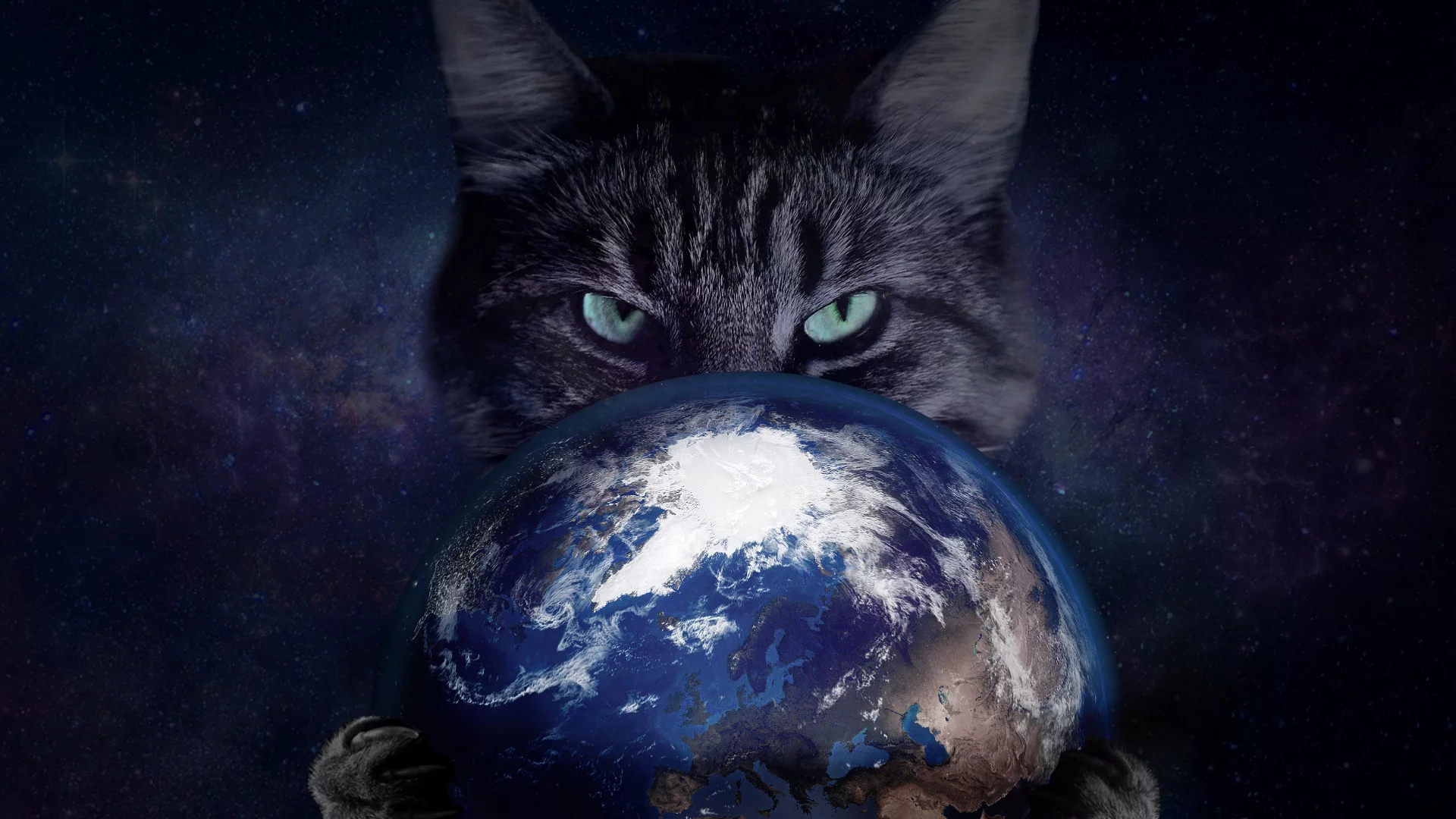 science fiction, light, planet, blue