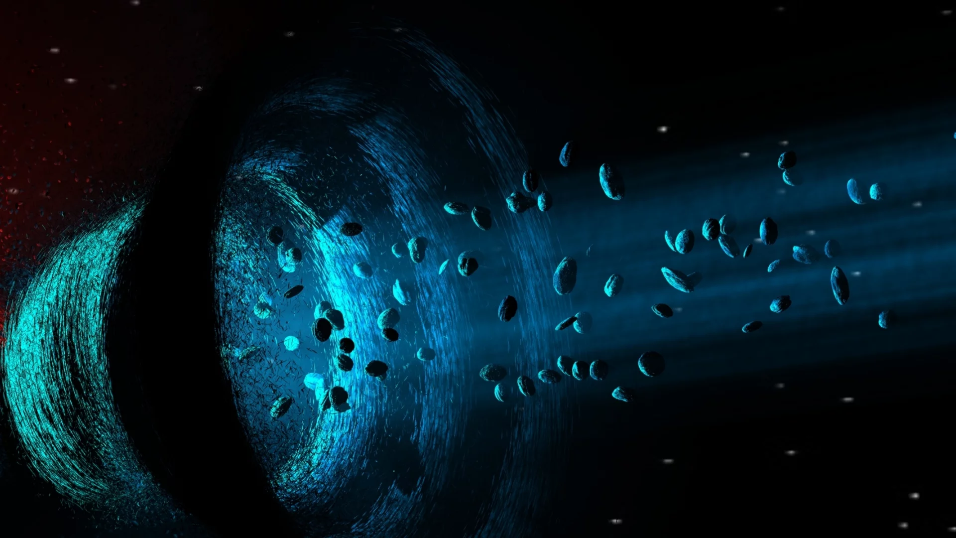 sci fi, power, planet, colors, asteroids