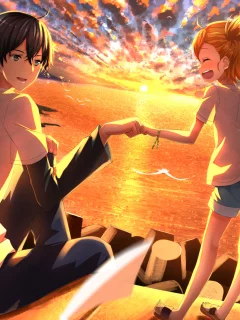 Barakamon, сэнсэй, нару, закат