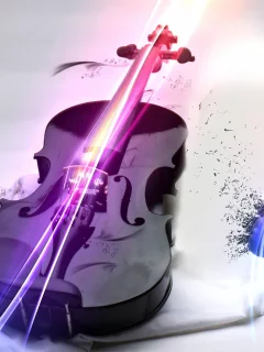 черное, нота, на белом, вдохновение, скрипка, violin