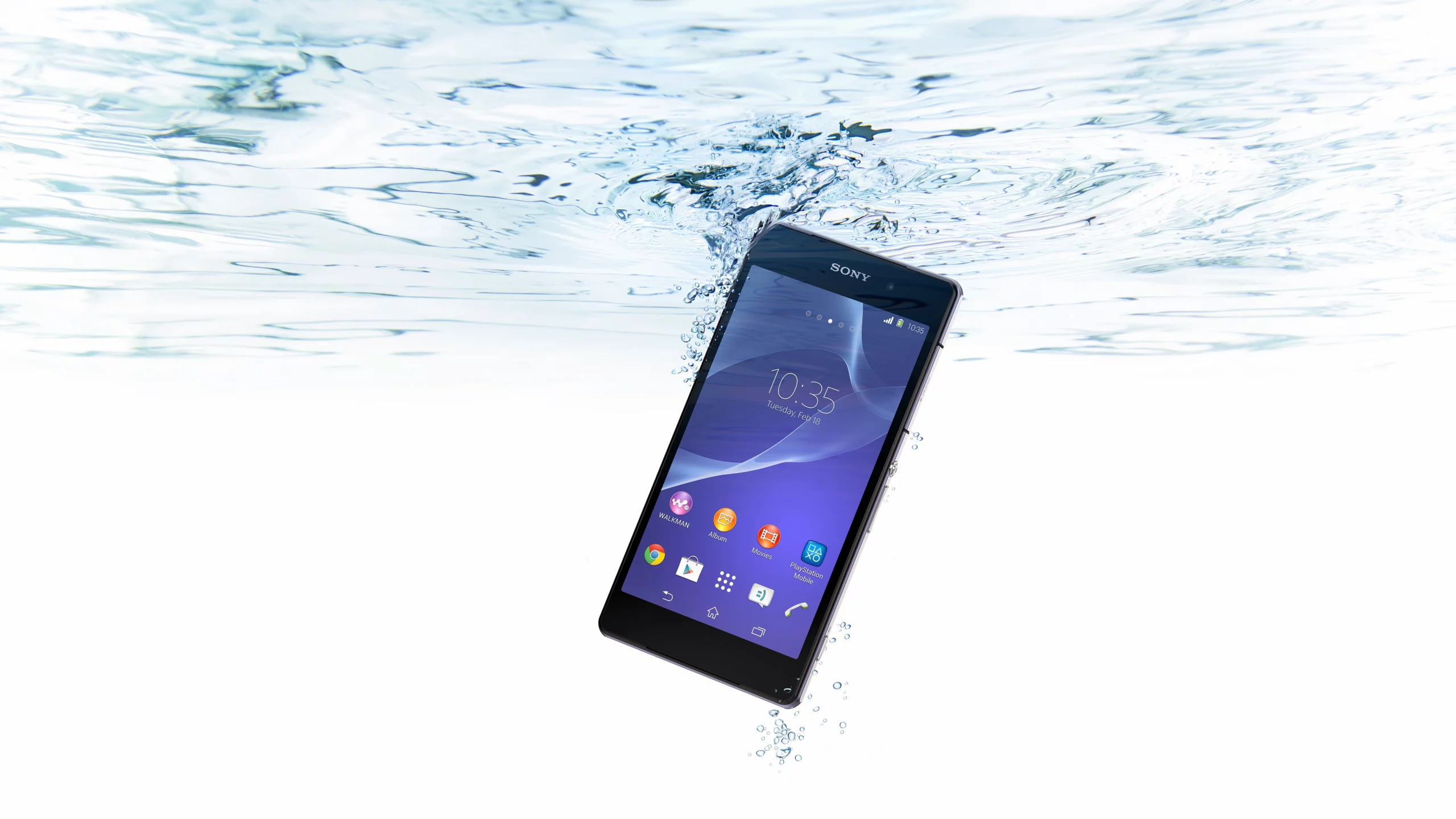 смартфон, z2, xperia, sony, smartphone, вода, water, пузырьки
