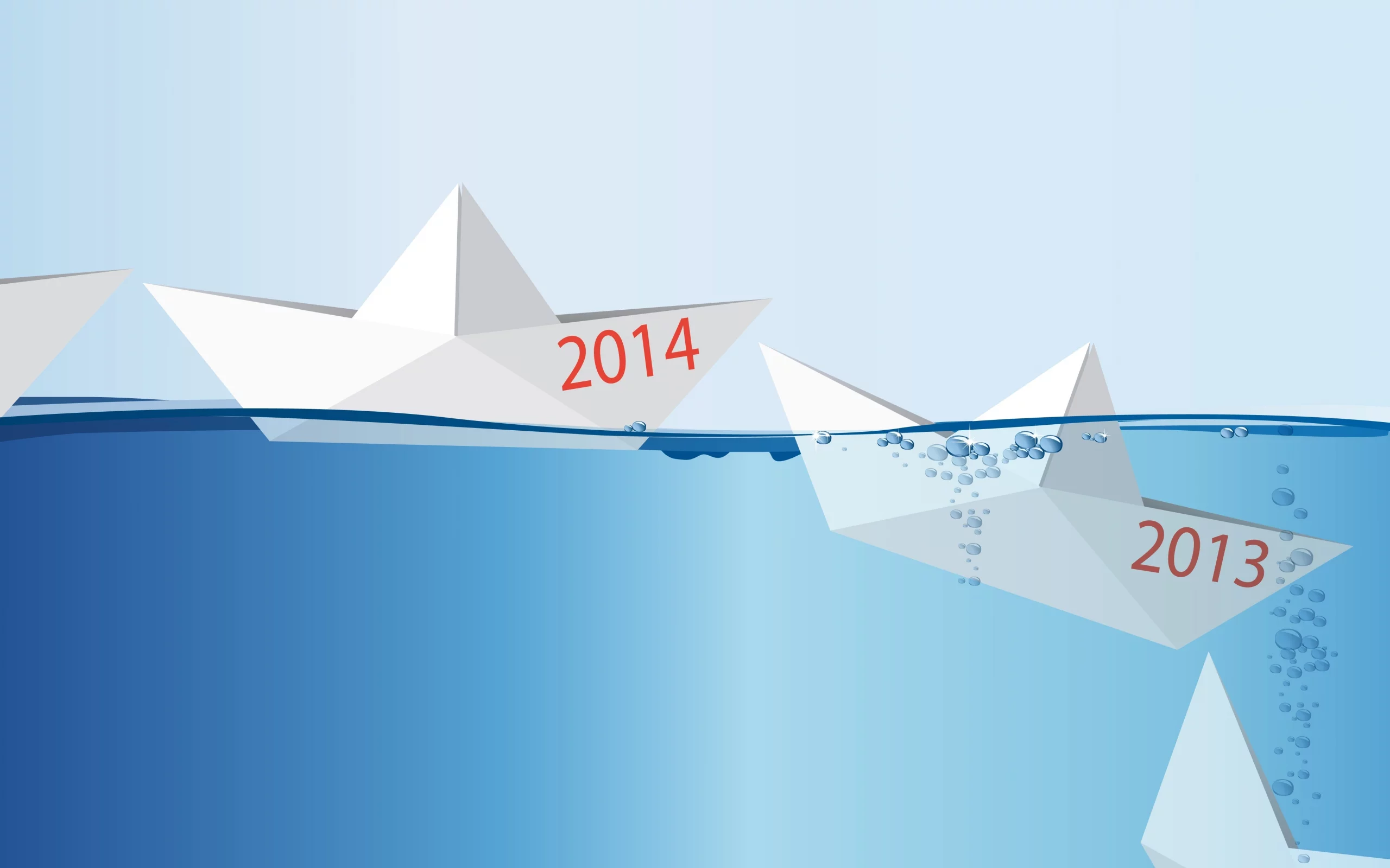 2014, 2014, concept, концепция, happy new year, с новым годом, ship in water