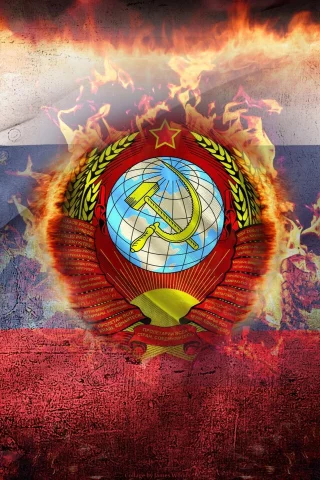россия, флаг, цепь, ссср, кулак