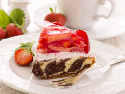 сладкое, клубника, ягоды, торт, выпечка, десерт