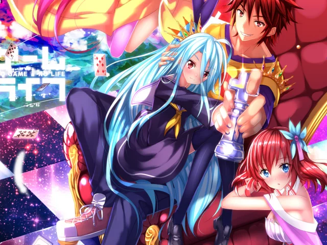 No game no life, сора, широ, карты