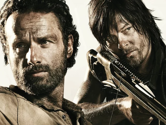 norman reedus, andrew lincoln, ходячие мертвецы, rick grimes, the walking dead