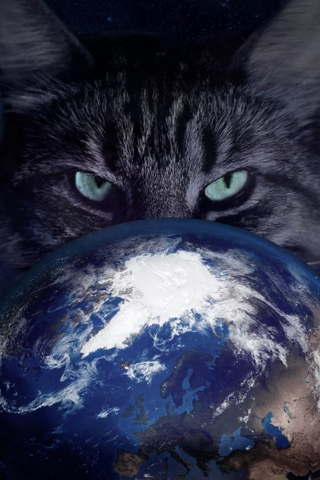 science fiction, light, planet, blue