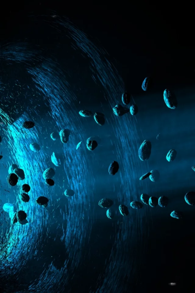 sci fi, power, planet, colors, asteroids