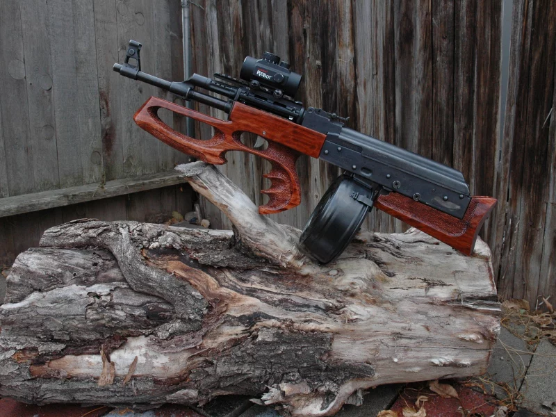 оружие, автомат, булл-пап, бревно, ak-47 