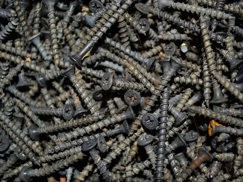 screws, oxide, metal