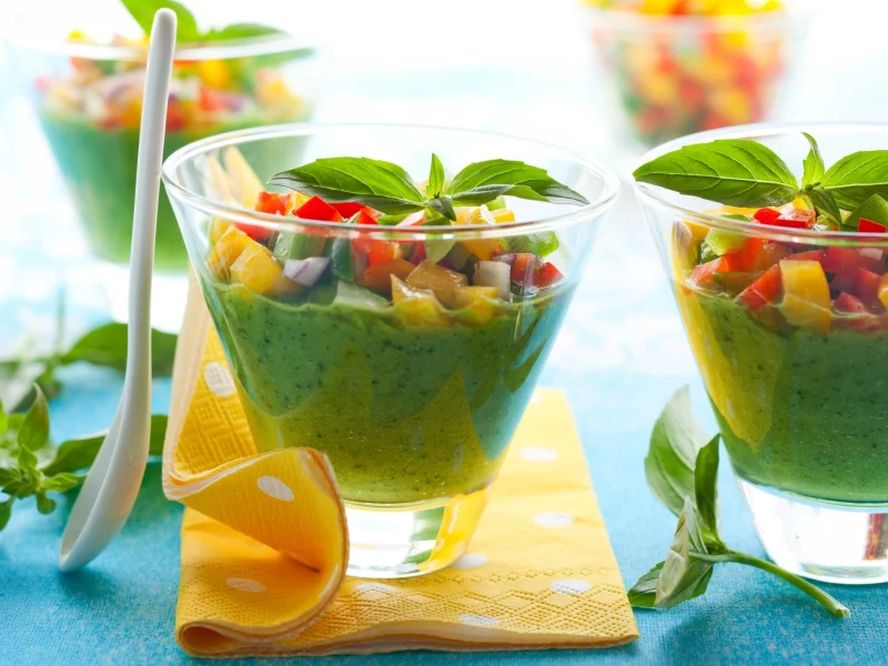 бокалы, фон, drink, фрукты, обои, fruit, ложка