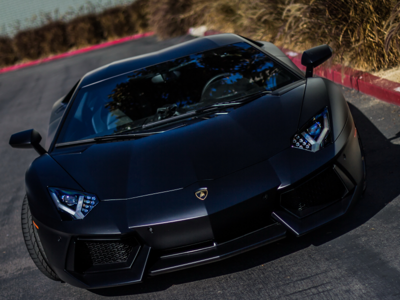 black, aventador, lamborghini