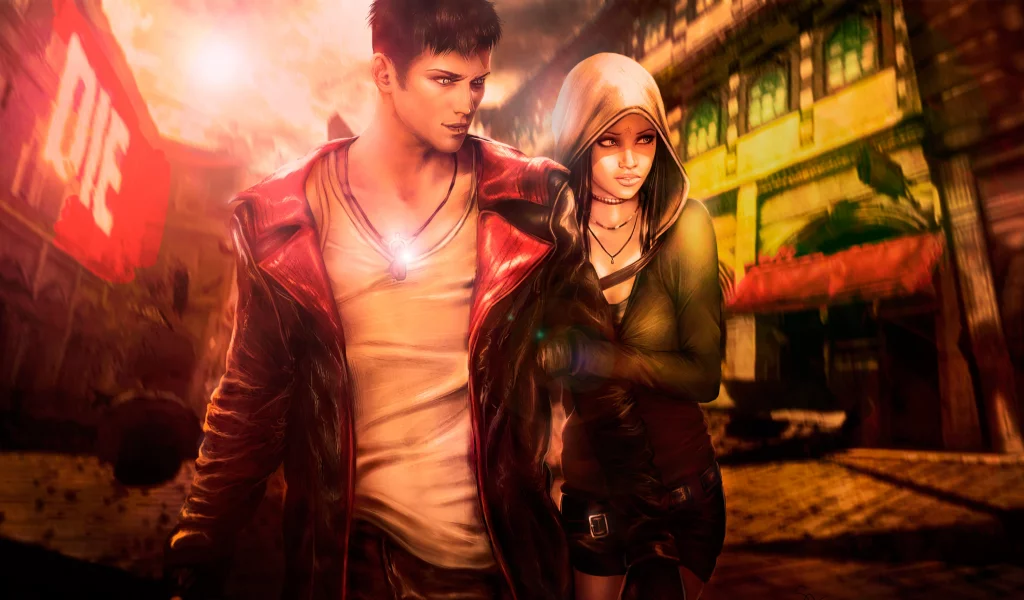 devil may cry 5, лимбо, kat, dmc, dante, город, данте