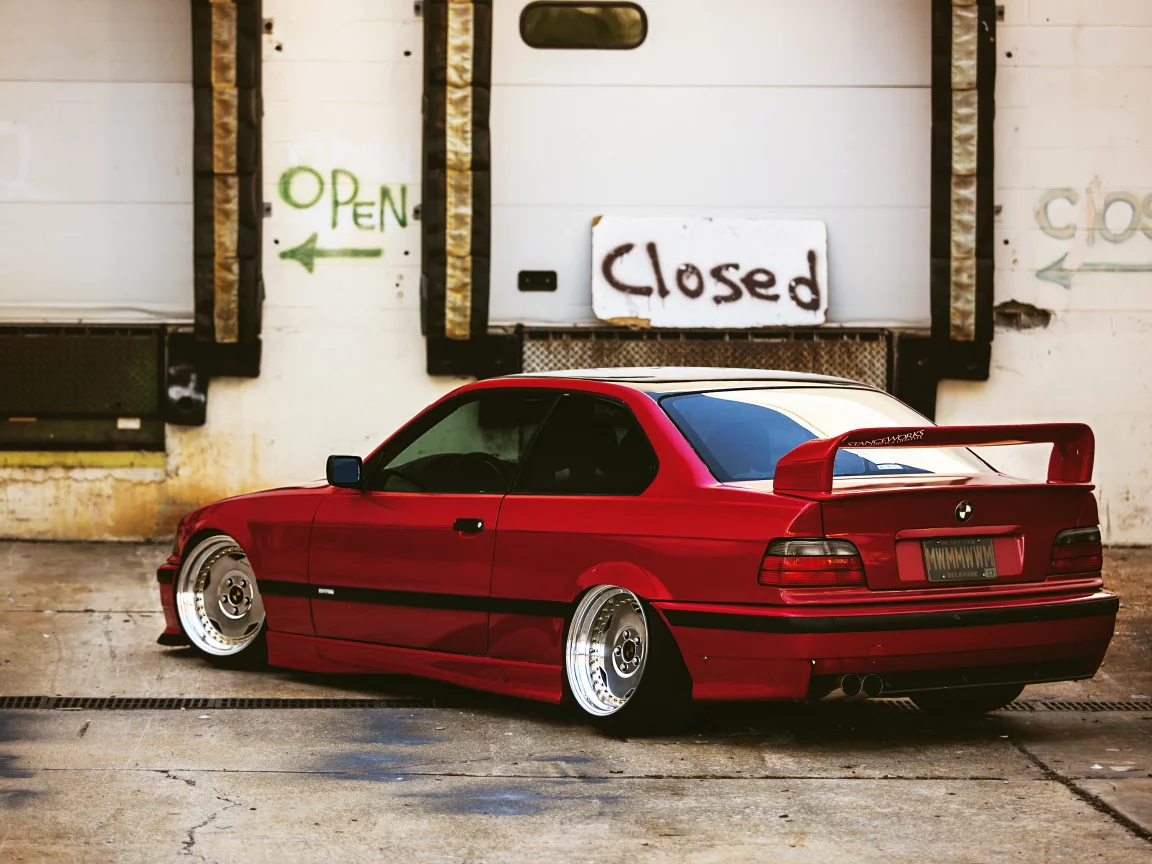 red, bmw, красная, tuning, тюнинг, авто, бмв, e36
