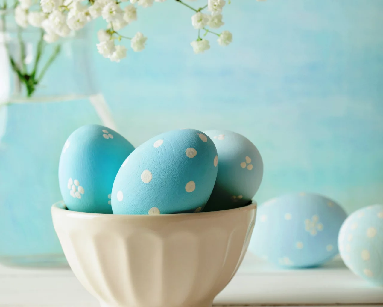 blue, цветы, яйца, flowers, eggs, easter, пасха, pastel