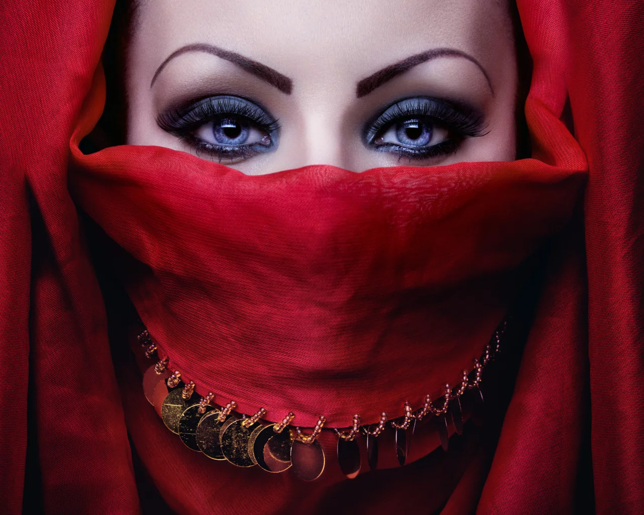 hiyab, eyes, makeup