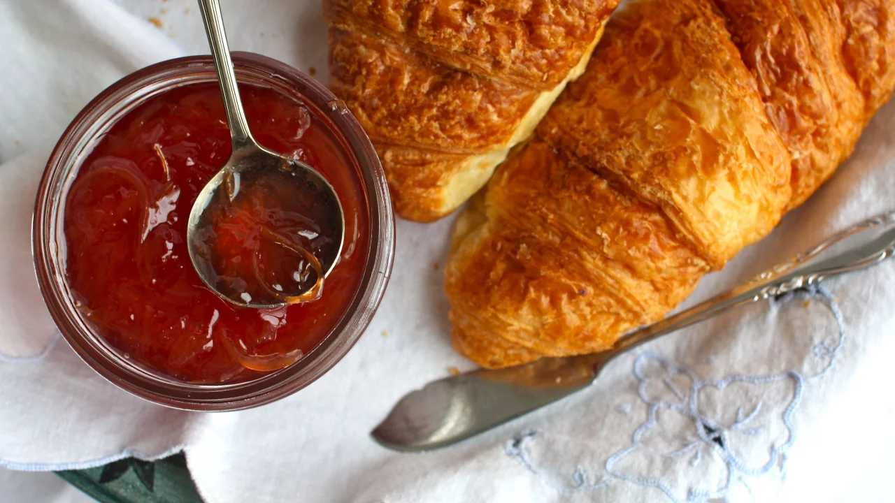 джем, вкусно, выпечка, круассаны, рогалики, сдоба