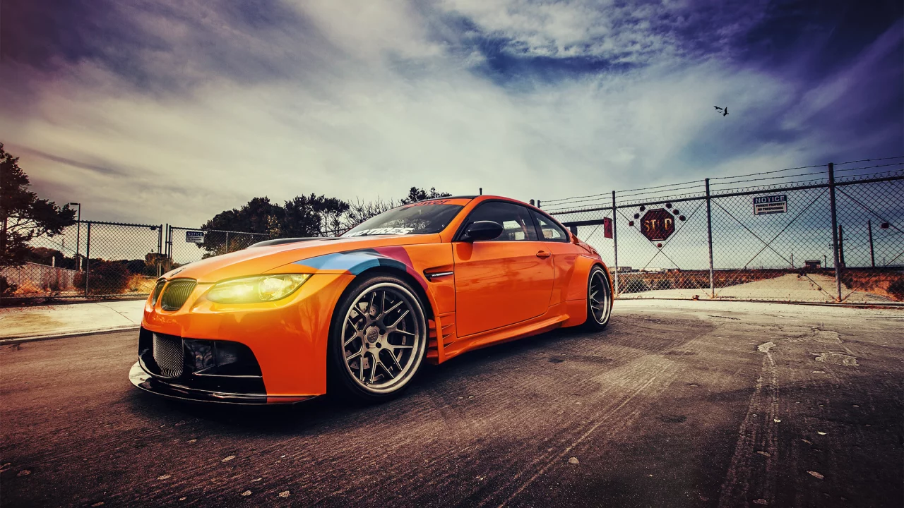 m3, небо, e92, bmw, оранж, gt2