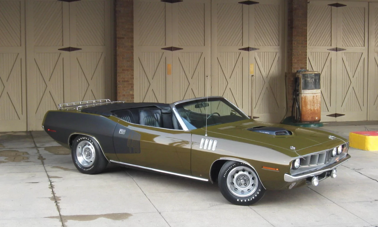 1971, cabriolet, plymouth, cuda, black, 1971, green, плимут, кабриолет, куда