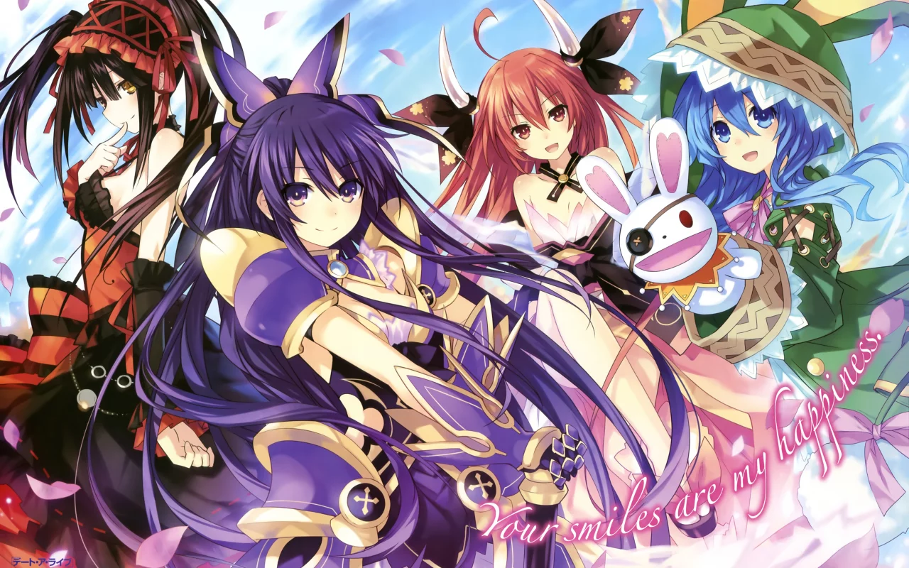 рандеву с жизнью, tsunako, девушки, аниме, арт, date a live