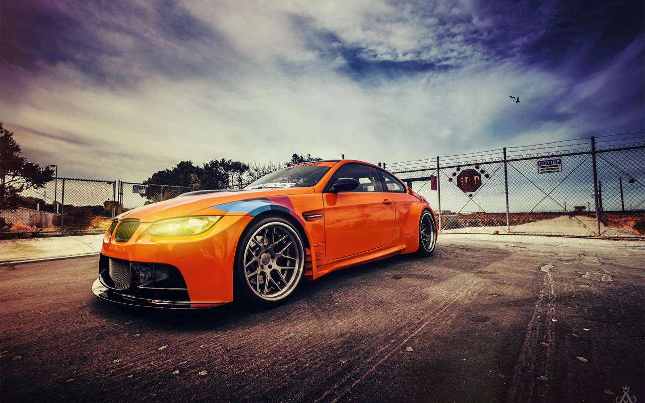 m3, небо, e92, bmw, оранж, gt2