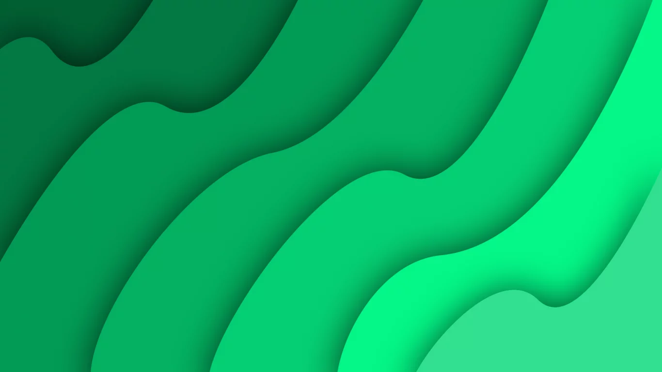 wave, green, waves, simple, abstract