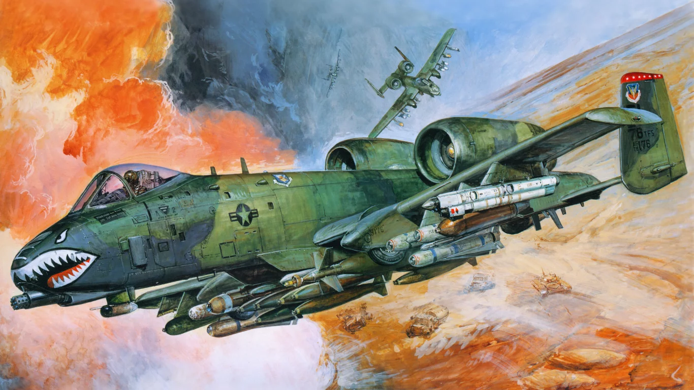 ввс сша, самолёт, авиация, штурмовик, американский, a-10