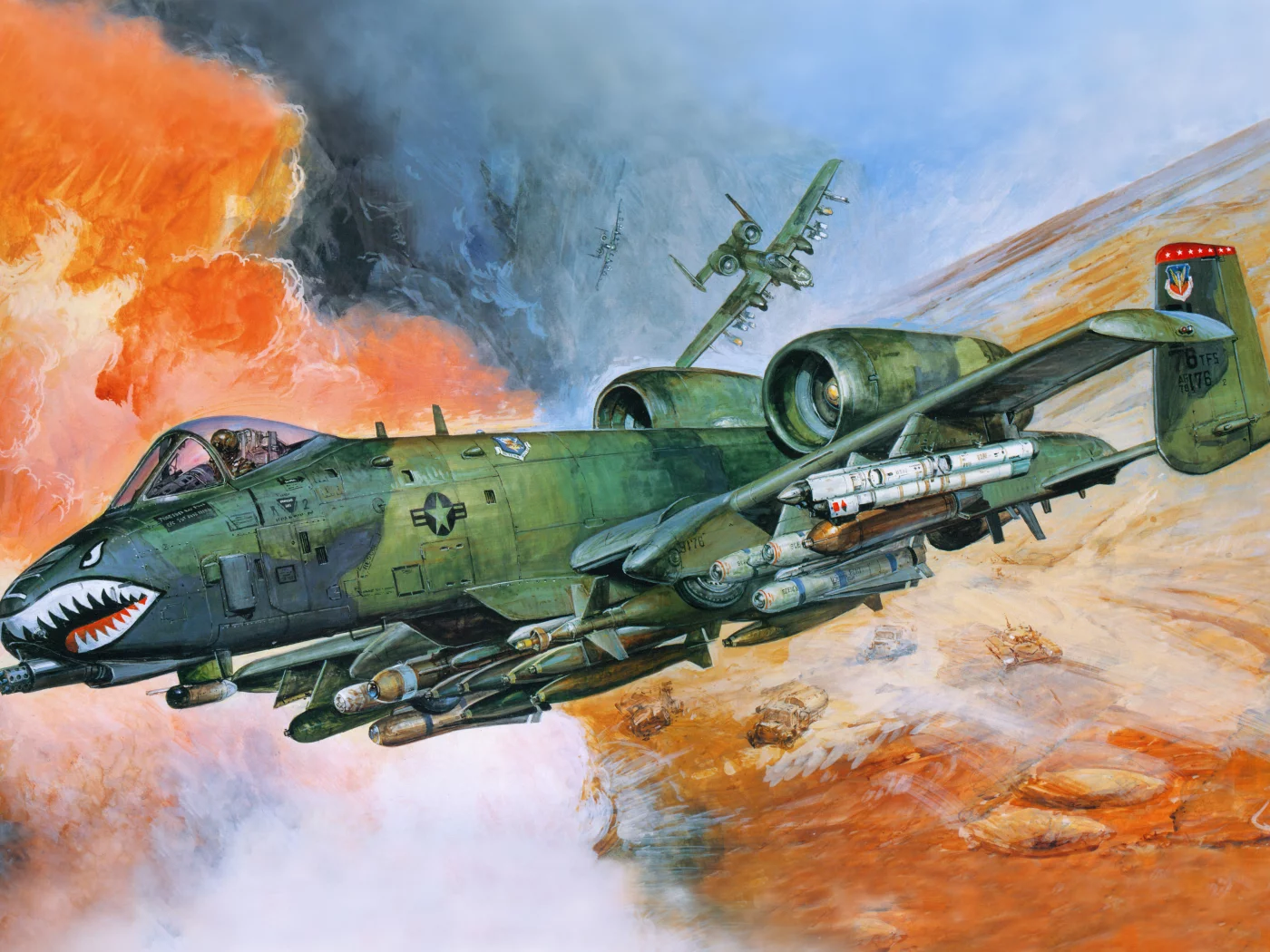 ввс сша, самолёт, авиация, штурмовик, американский, a-10