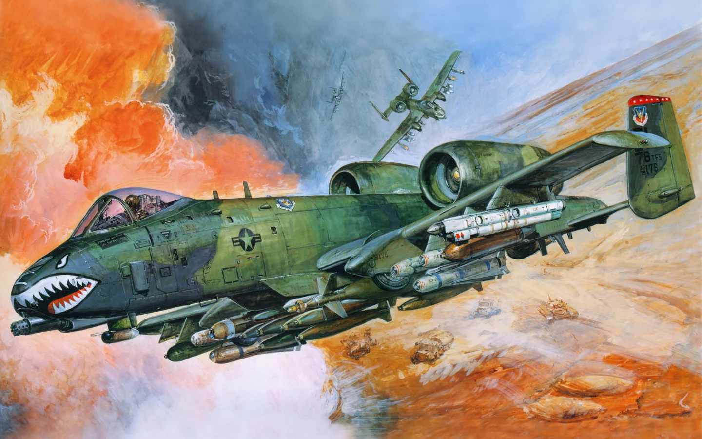 ввс сша, самолёт, авиация, штурмовик, американский, a-10