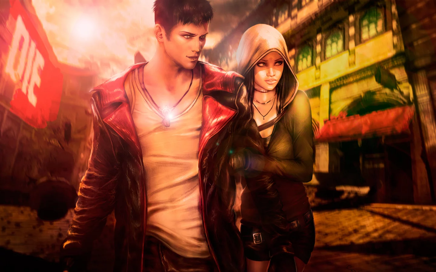 devil may cry 5, лимбо, kat, dmc, dante, город, данте