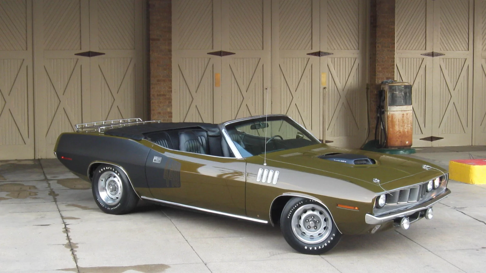 1971, cabriolet, plymouth, cuda, black, 1971, green, плимут, кабриолет, куда