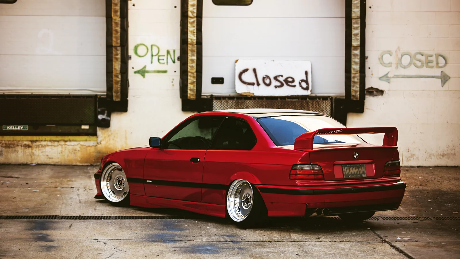 red, bmw, красная, tuning, тюнинг, авто, бмв, e36