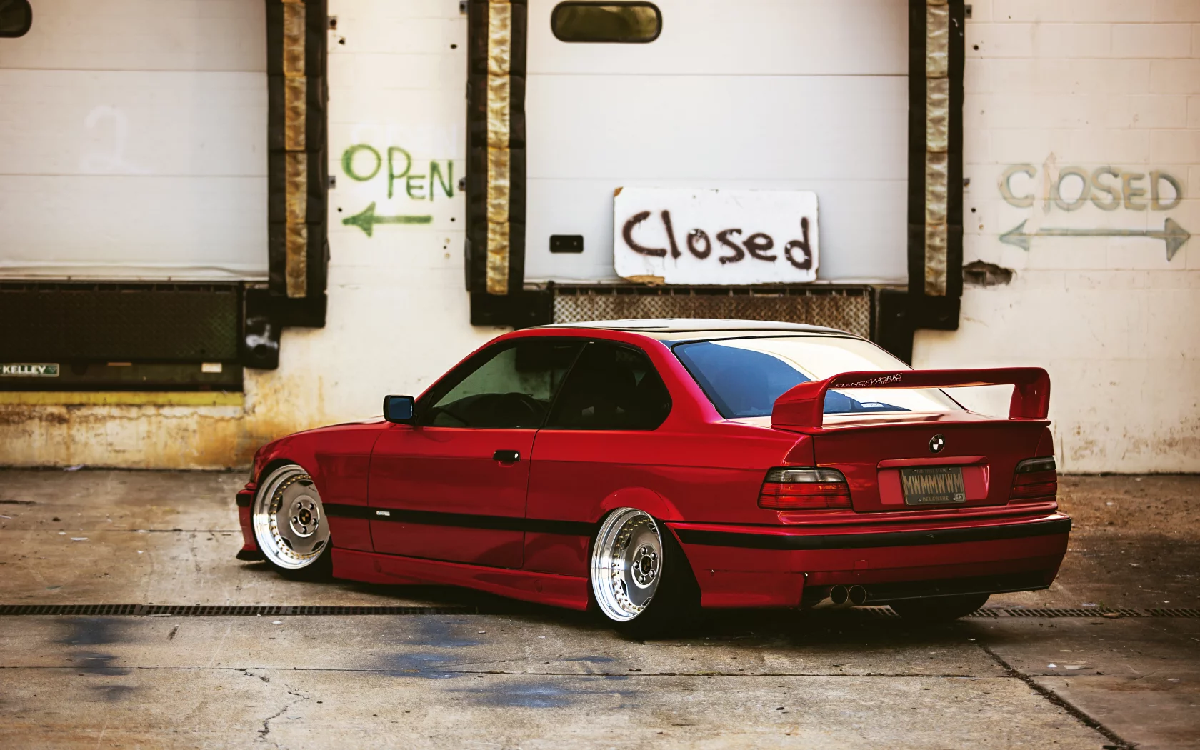 red, bmw, красная, tuning, тюнинг, авто, бмв, e36