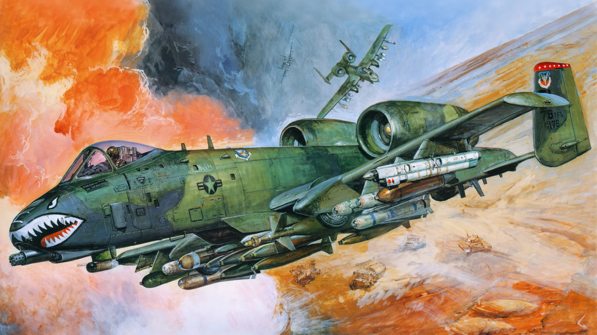ввс сша, самолёт, авиация, штурмовик, американский, a-10