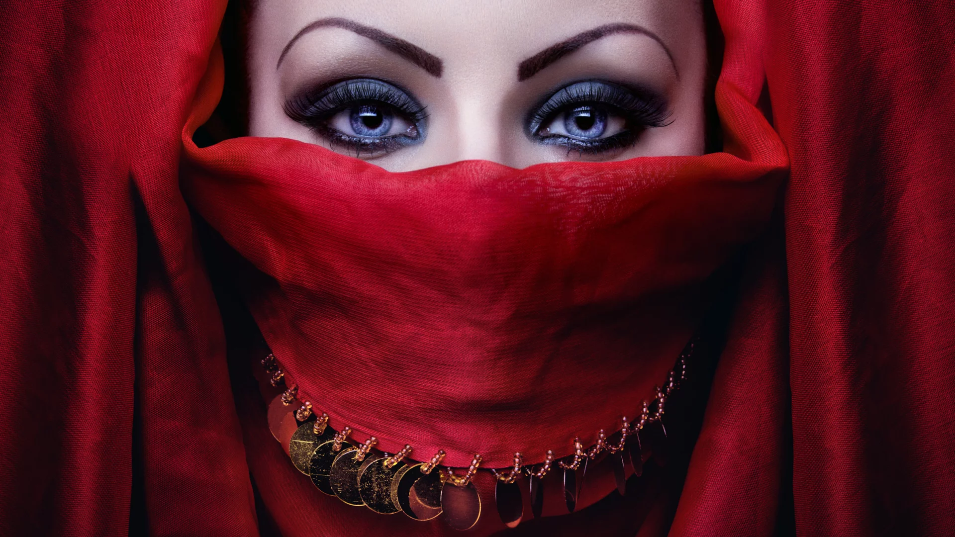 hiyab, eyes, makeup