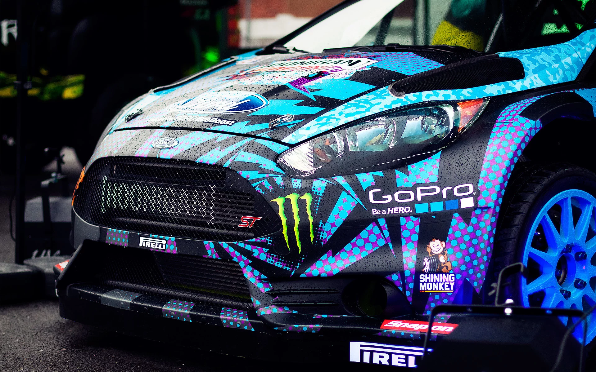 fiesta, hoonigan, кен блок, gopro, ford, ken block, передок