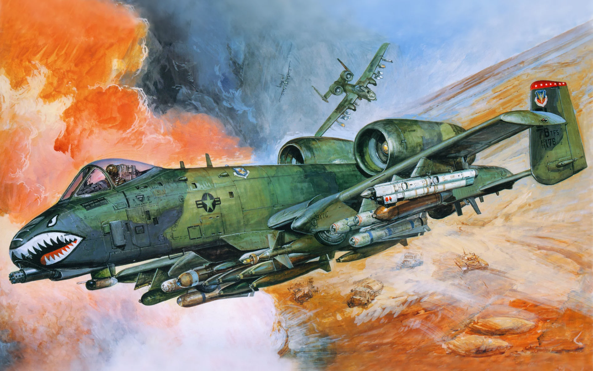 ввс сша, самолёт, авиация, штурмовик, американский, a-10