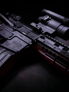 оружие, оптика, larue tactical, магазин, карабин, полумрак, m4
