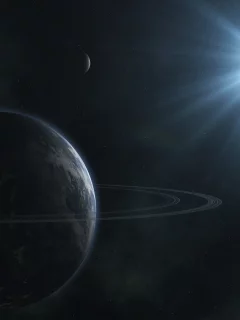  звёзды, лучи, звезда, кольца, планеты